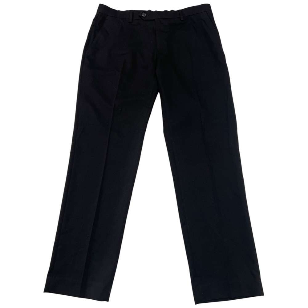 Tommy Hilfiger Men's Redmond Stretch Performance Dress Pants Black Tapered 34x30